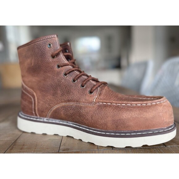The Stronghold Los Angeles Classic Moc Toe Leather Legacy Heritage Boot 11 main image 4